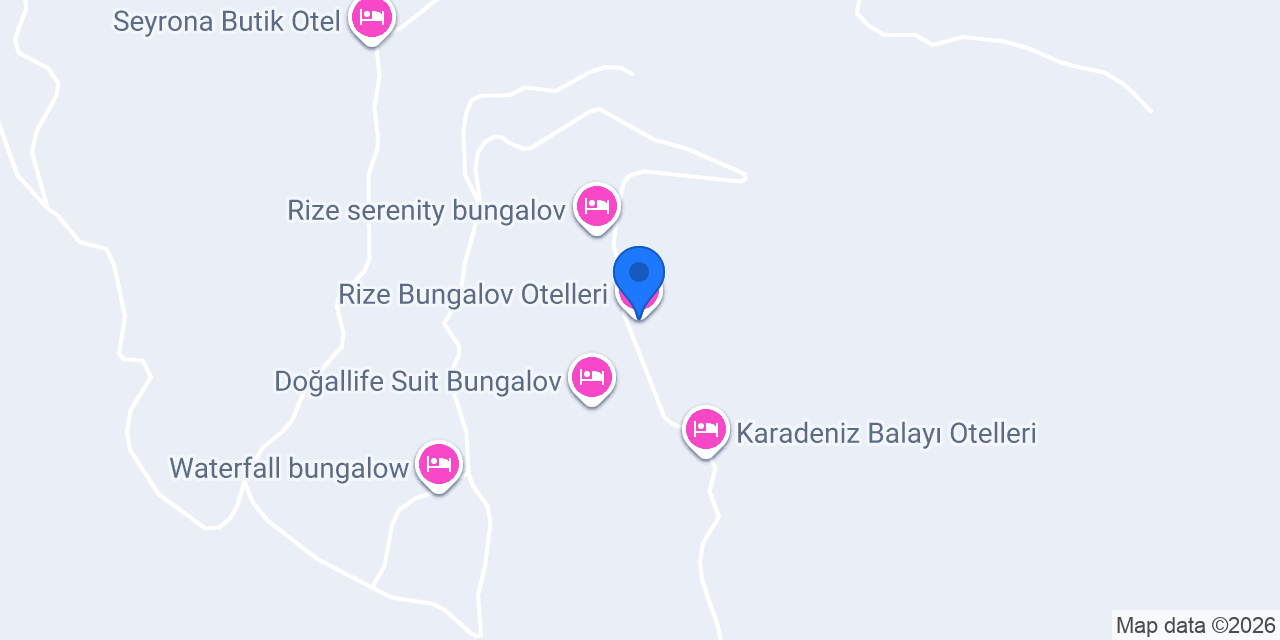 Rize Bungalov Otelleri konumu