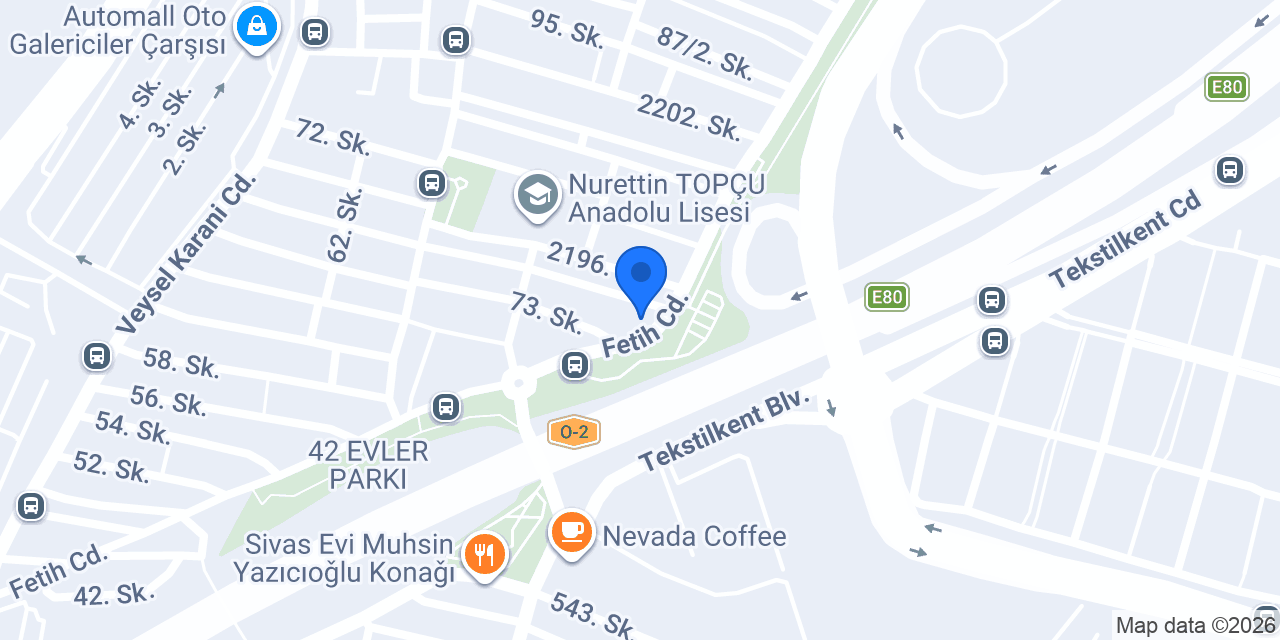 Pizzabulls Tekstilkent - Bağcılar konumu