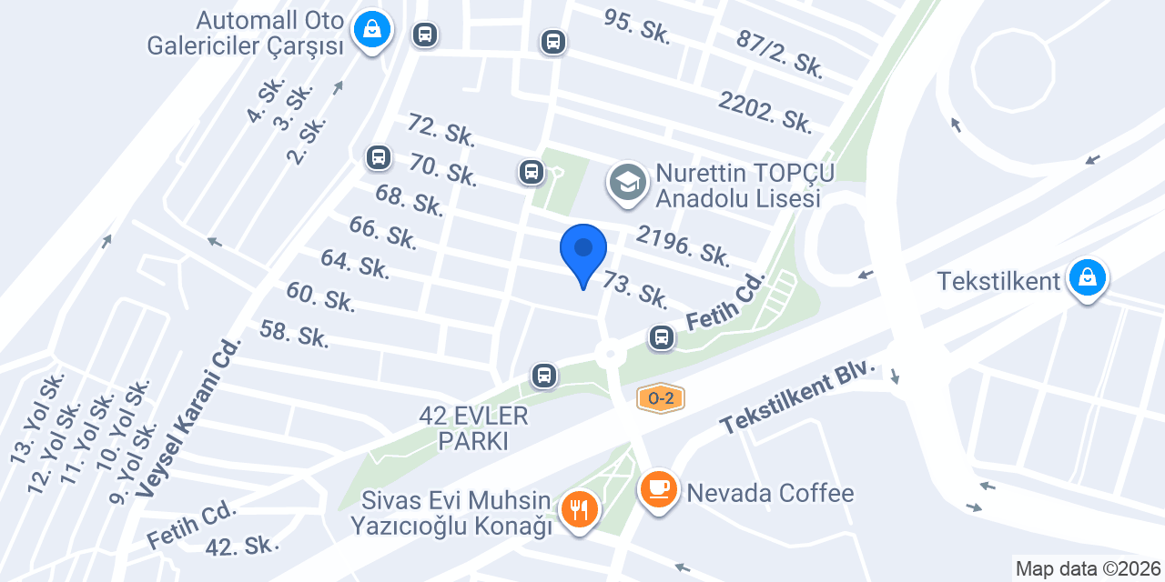 Bay Bayan Özen Terzi konumu