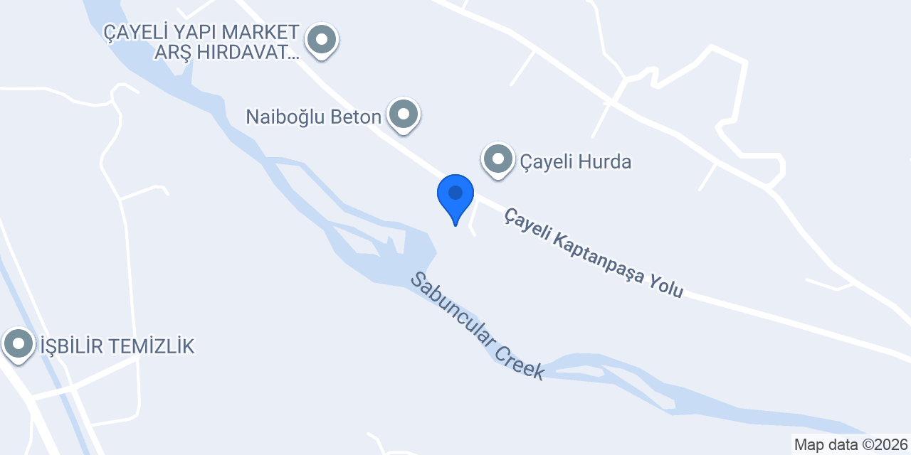 Çayeli Briket konumu