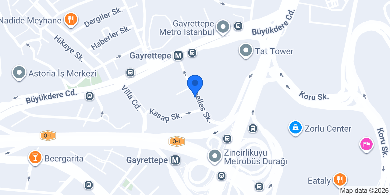 mecidiyeköy meguiars konumu