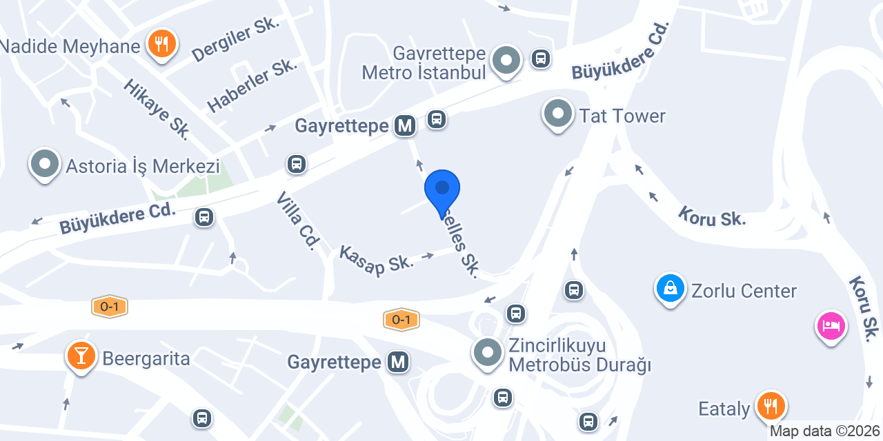 Gayrettepe Gece Dönercisi konumu