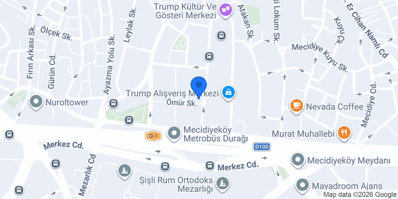 Mavi Motorlu Araçlar konumu