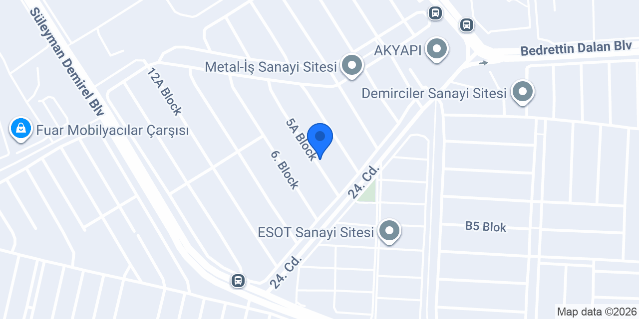 Armada Demir Çelik Ltd. Şti konumu