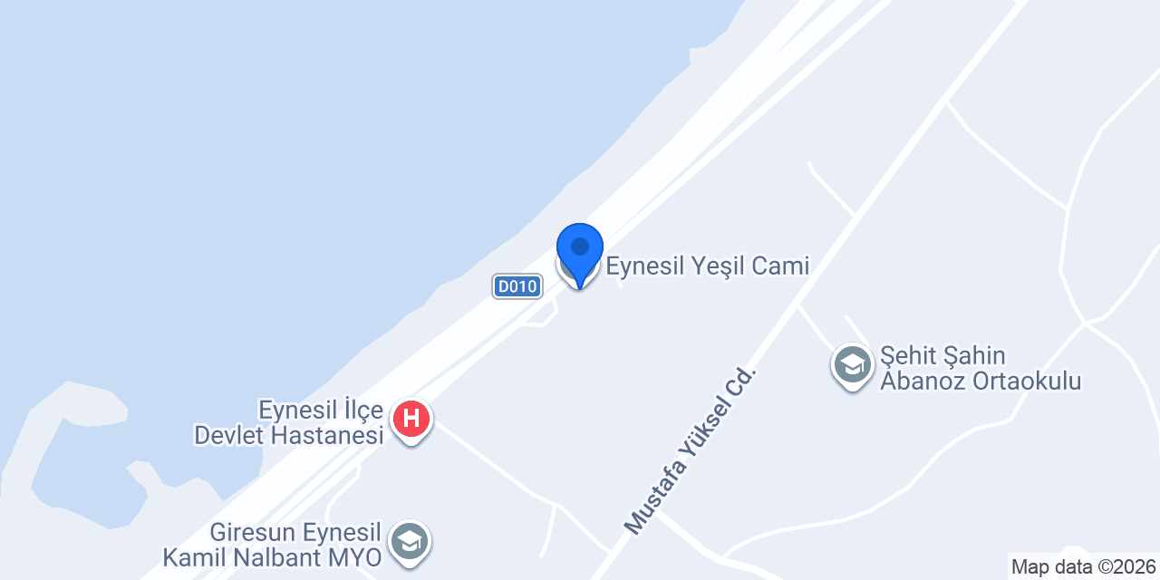 Eynesil Yeşil Cami konumu