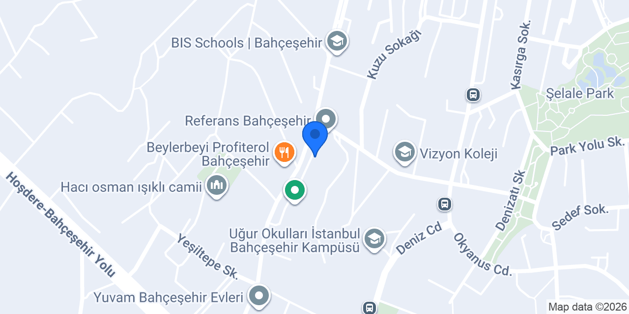 Le Crunch Bahçeşehir konumu