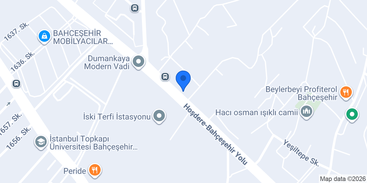 İris Peyzaj Bahçeşehir konumu
