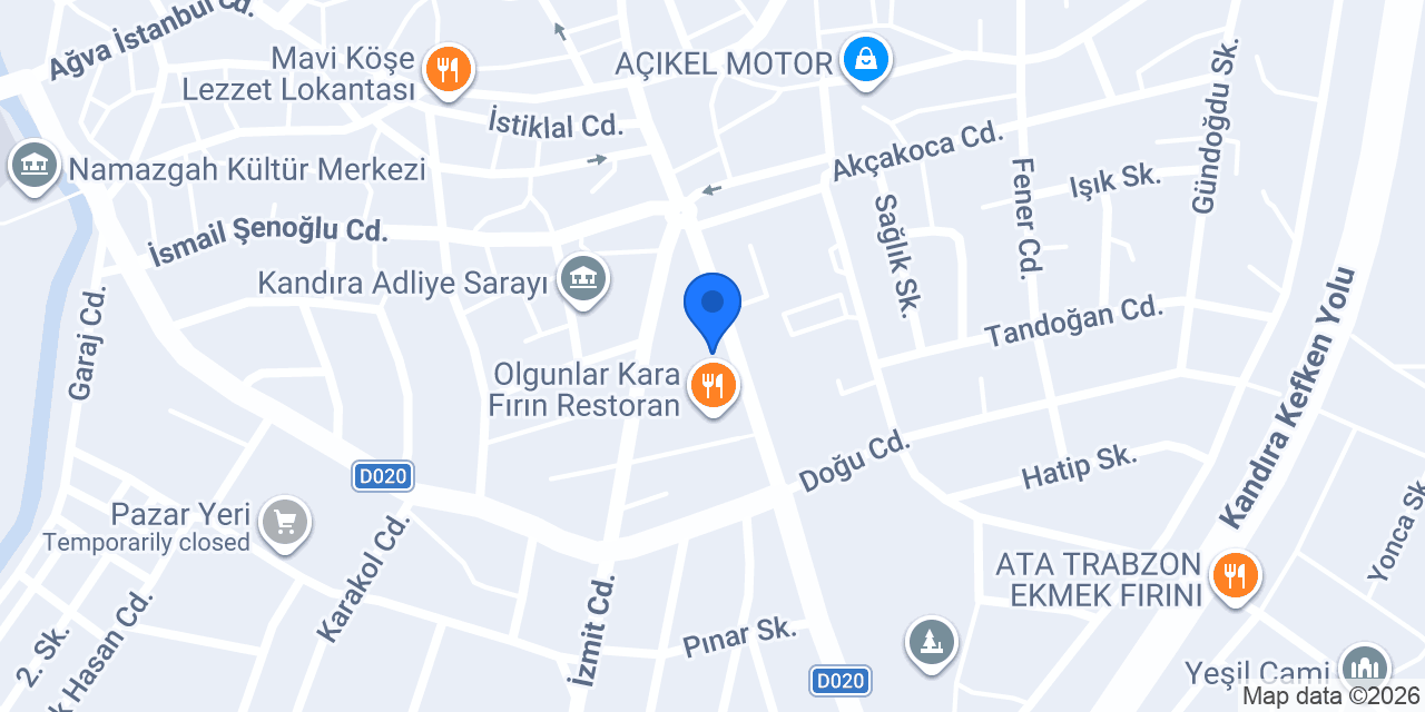 Kandıra İlkokulu konumu
