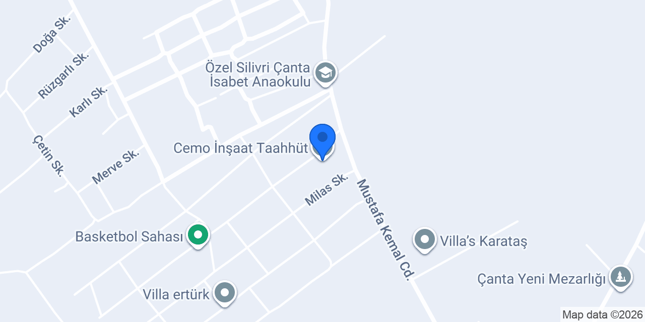 Cemo İnşaat Taahhüt konumu