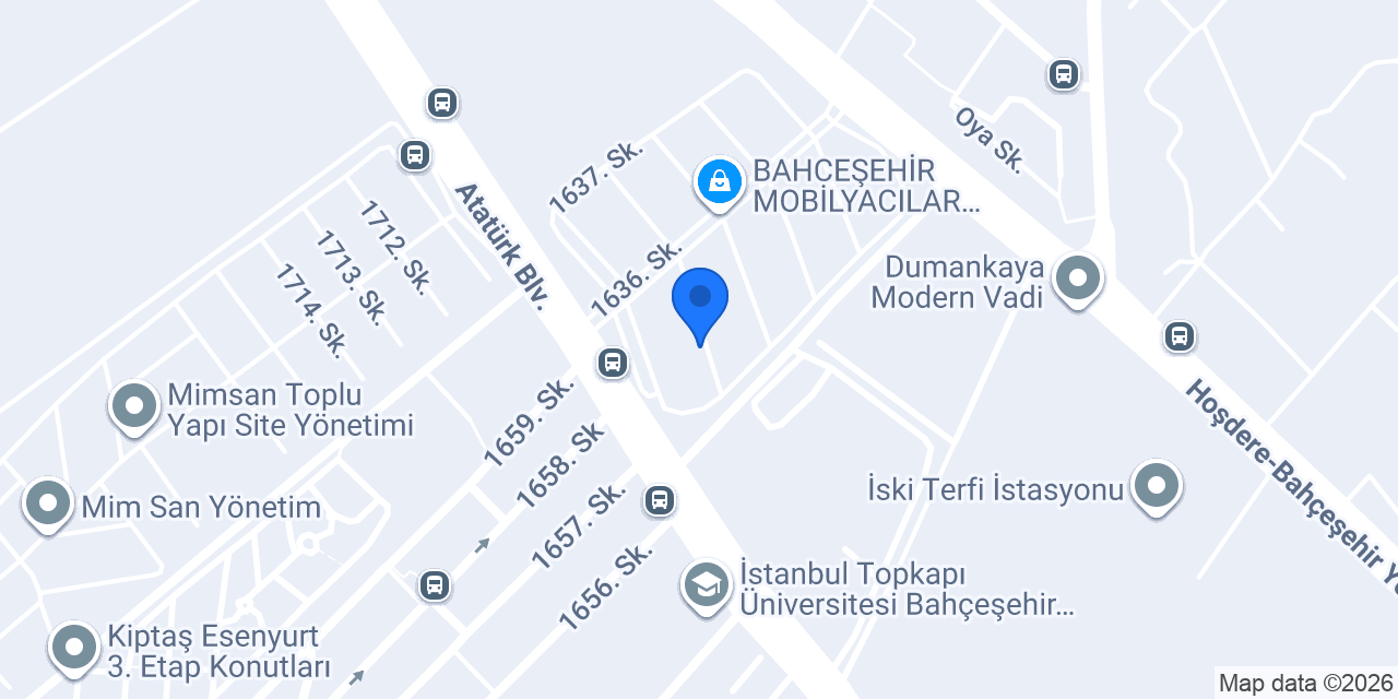 Bahçeşehir Marangoz konumu