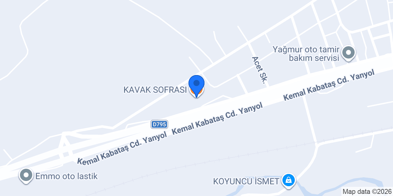 KAVAK SOFRASI konumu