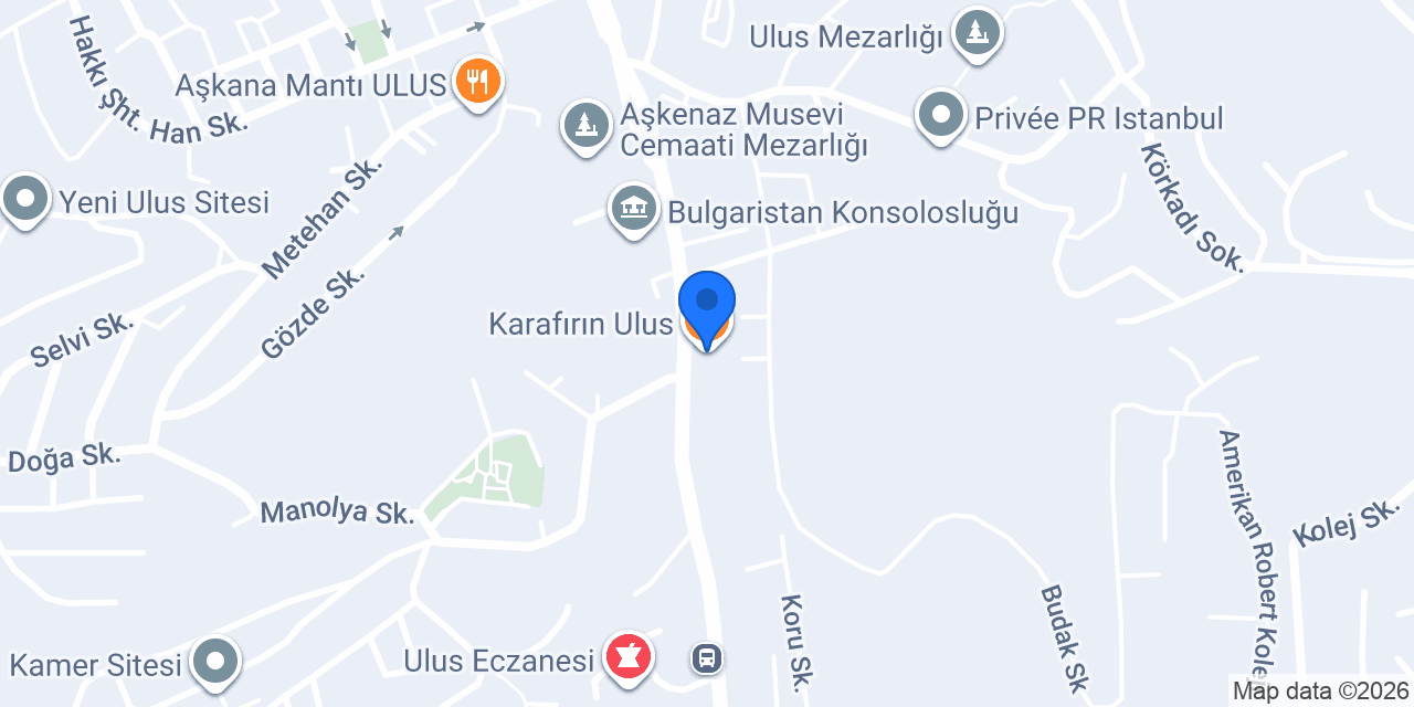 Karafırın Ulus konumu