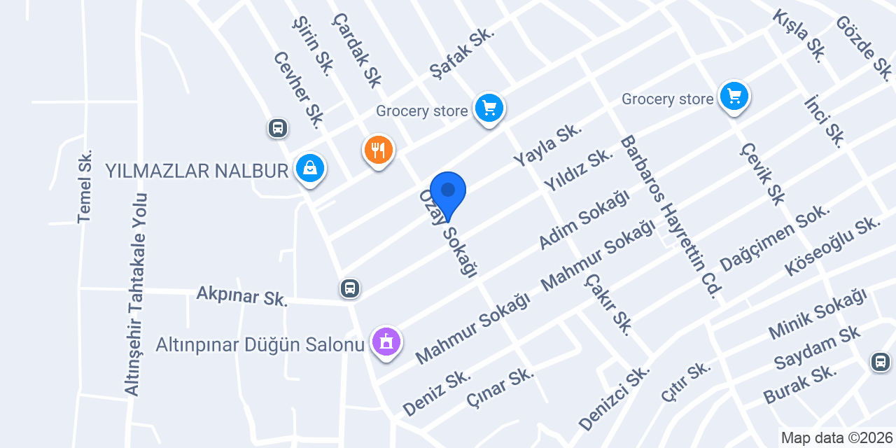 Birgül Bayan Terzi konumu