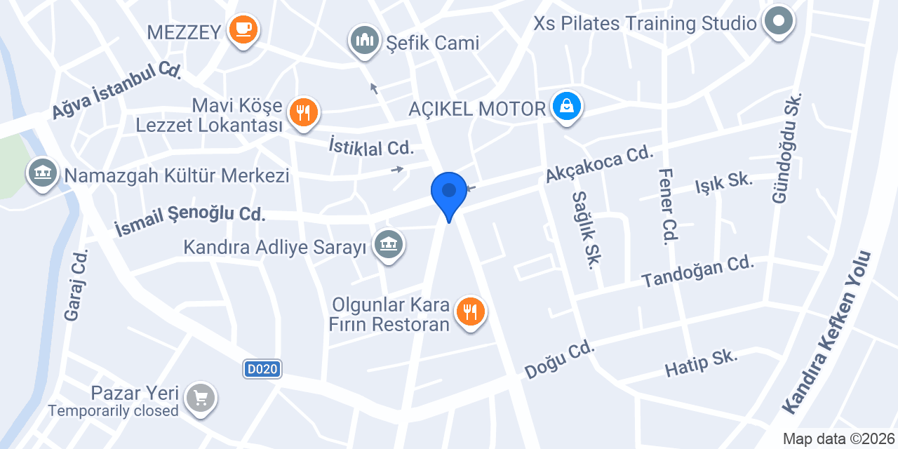 Kandıra Hacı Baba Döner konumu