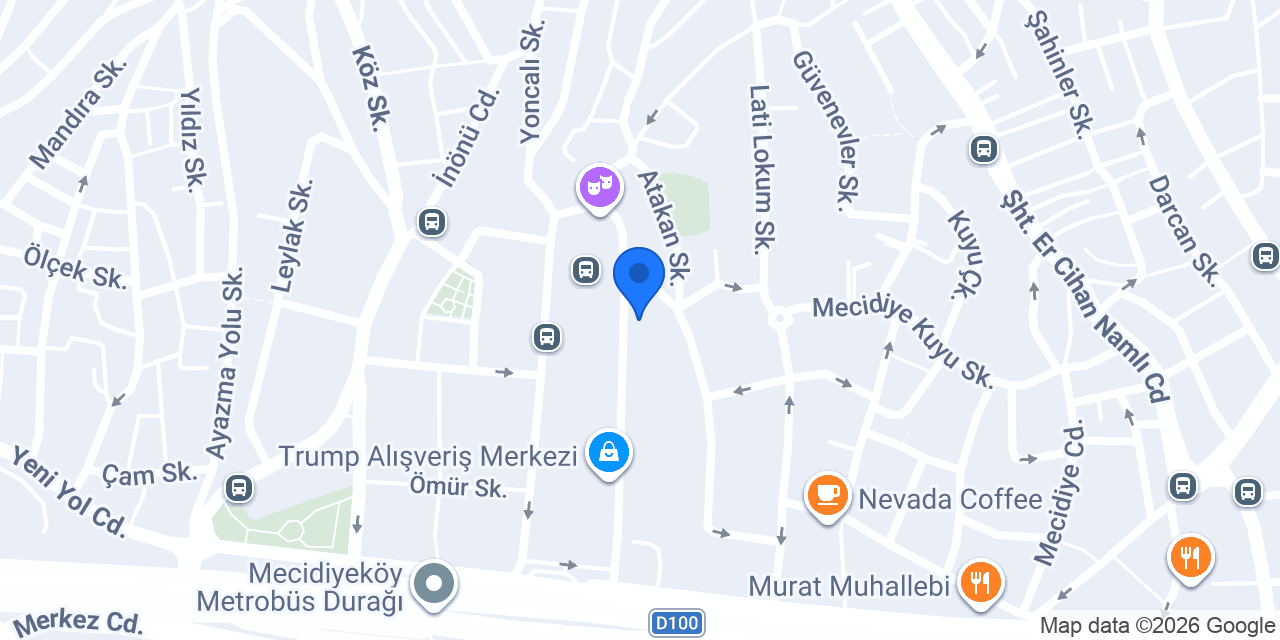 Günbeyi Otoparkı konumu