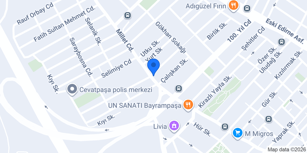 Beşyıldız Ali Oğulları Börek Salonu konumu