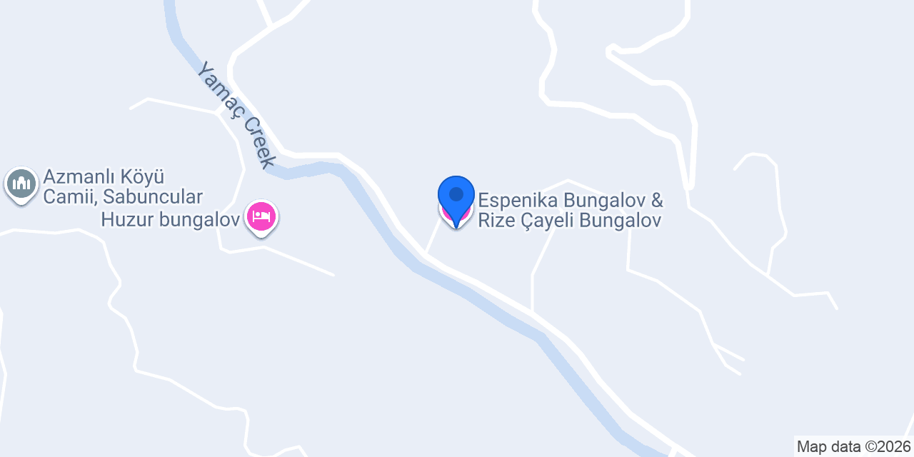 Espenika Bungalov & Rize Çayeli Bungalov konumu