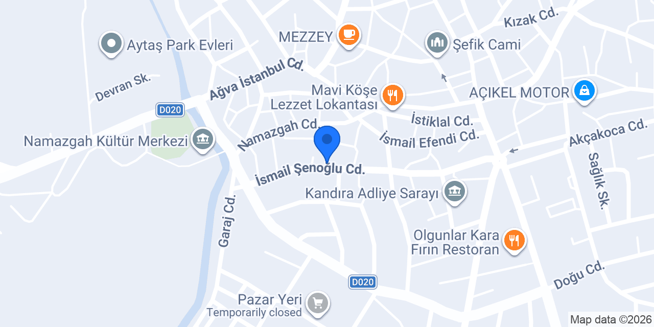 Kandıra Web Tasarım konumu