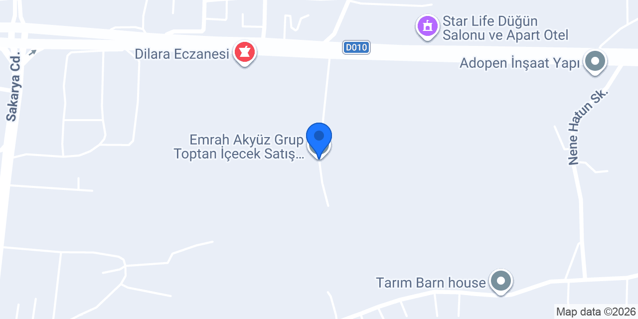 Emrah Akyüz Grup Toptan İçecek Satış Mağazası konumu