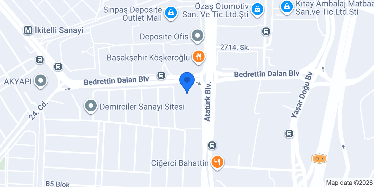 Overtech Bilgi Teknolojileri konumu