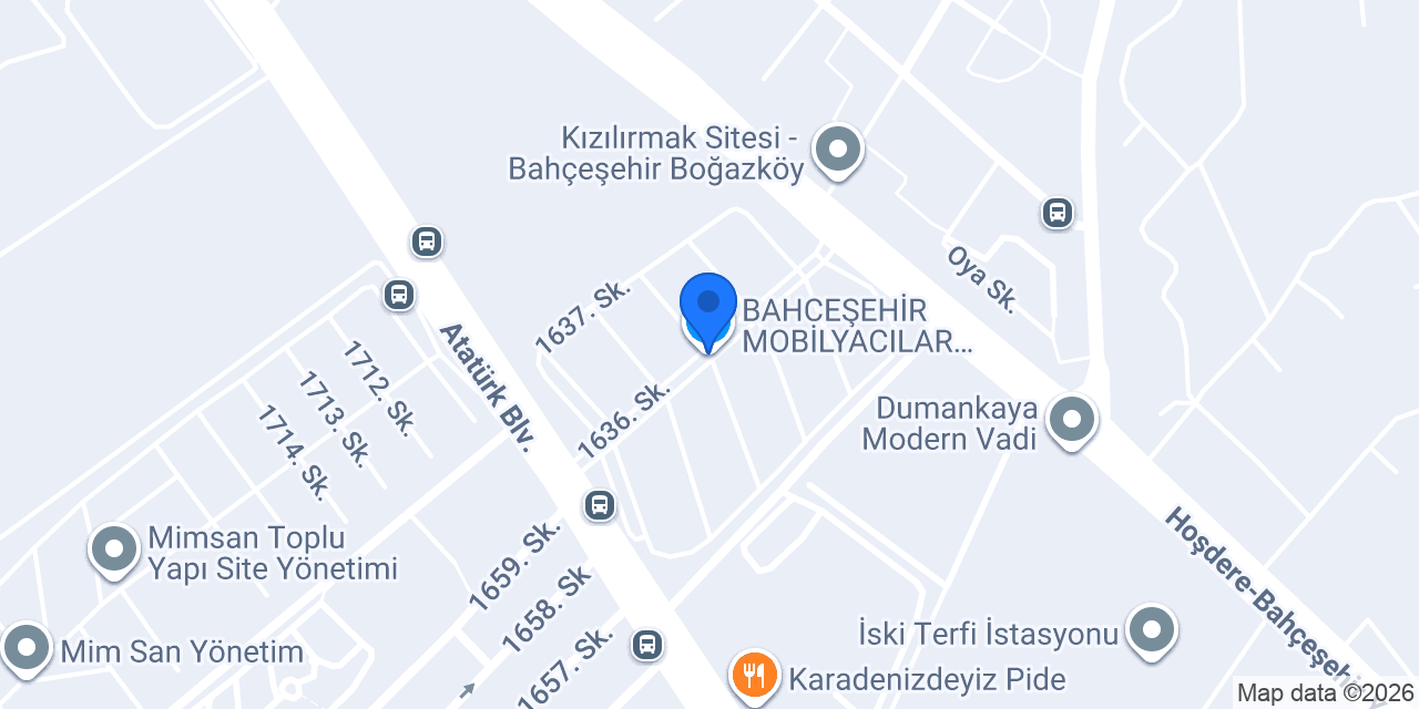 BAHÇEŞEHİR MOBİLYACILAR SİTESİ konumu