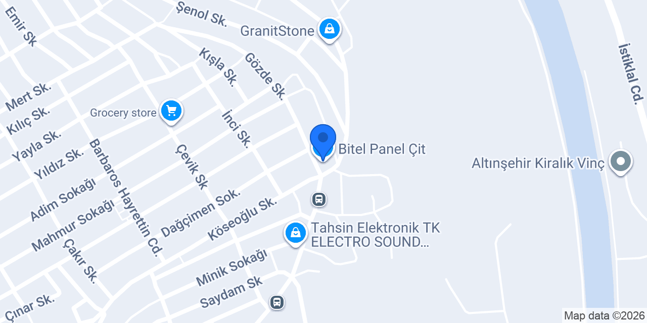 Bitel Panel Çit konumu