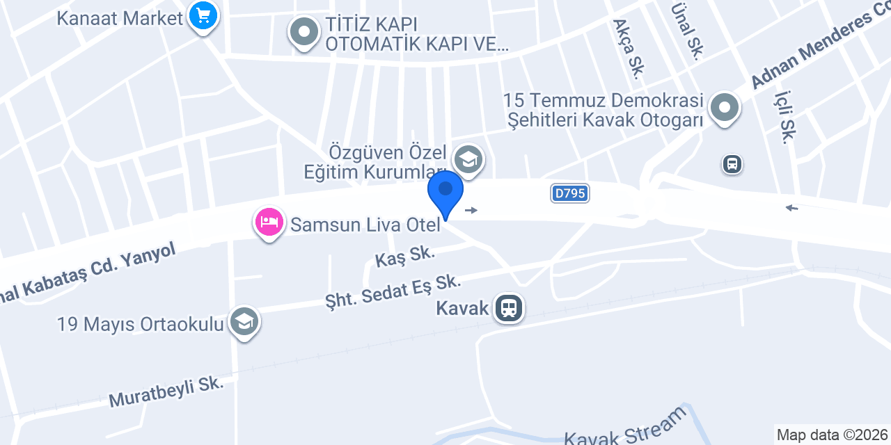 Kavak Oto Lastik Servisi konumu