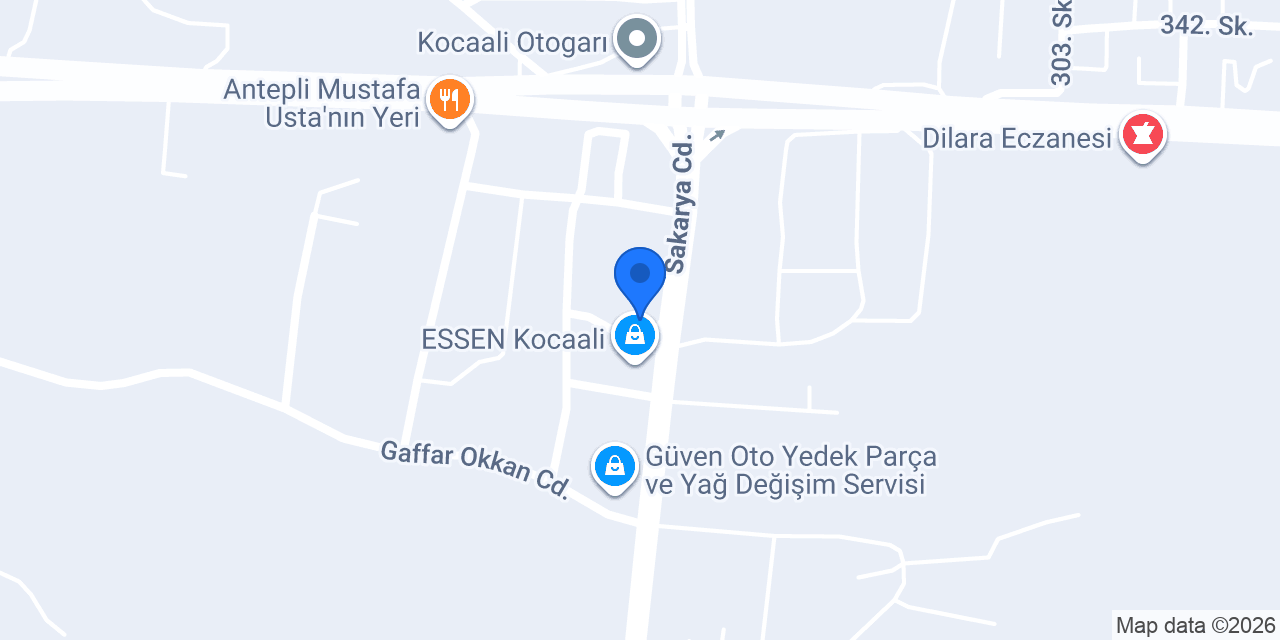 Akyüz Oto Servis Uğur Usta konumu
