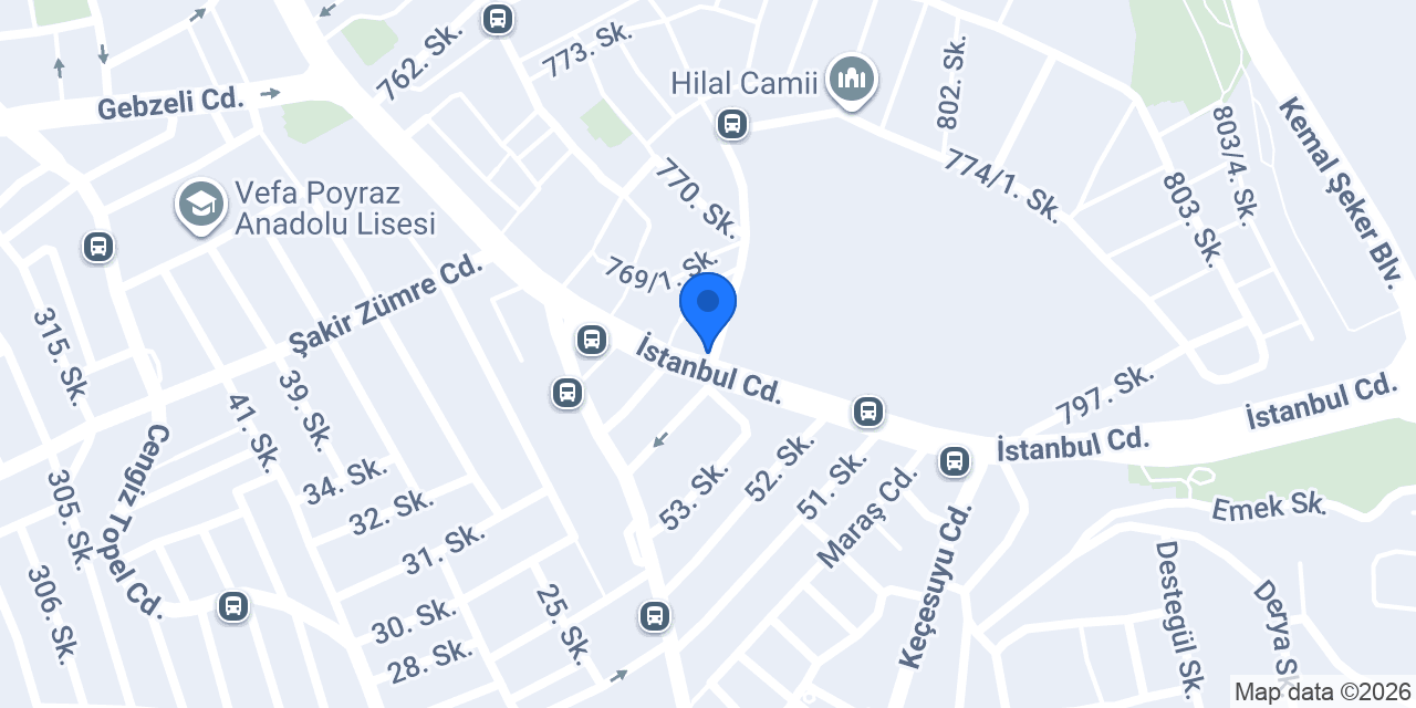 Pusula Yapı Market konumu