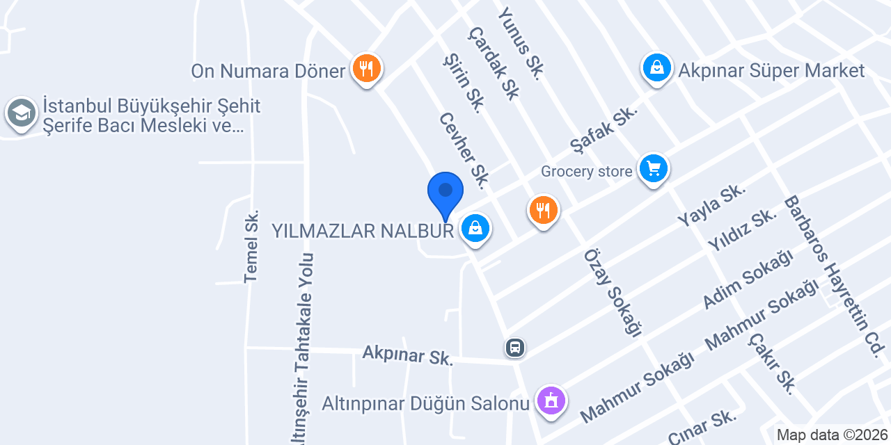 Kervan Pasta ve Dondurma (Şahintepe) konumu