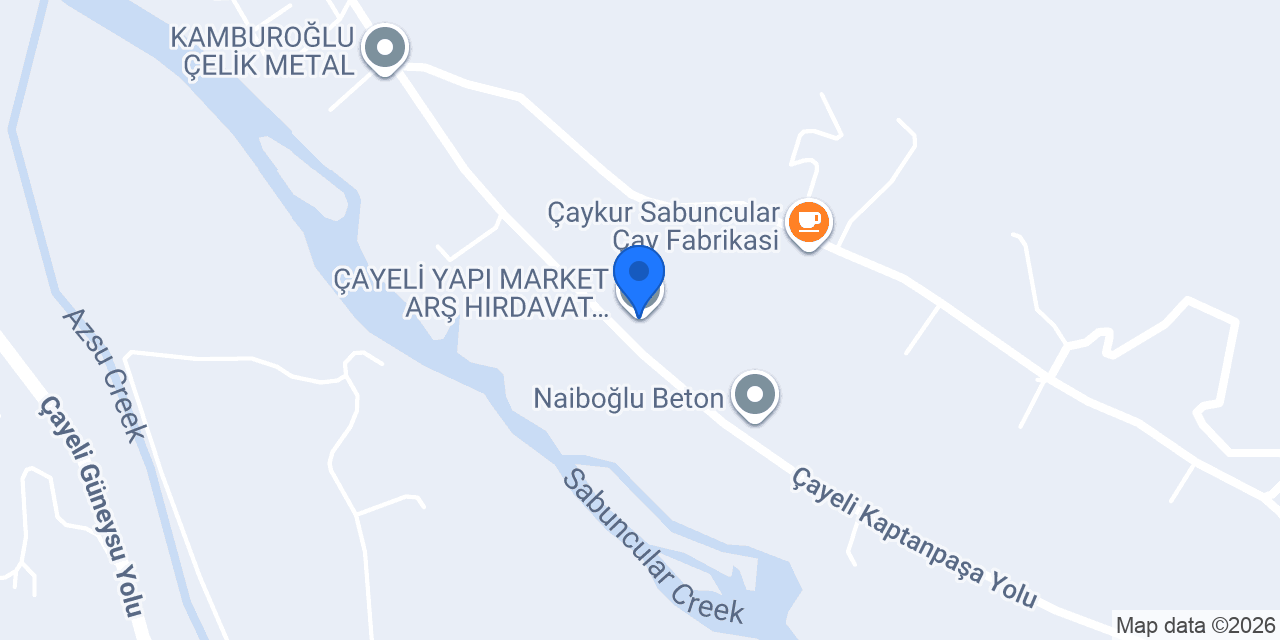 ÇAYELİ YAPI MARKET ARŞ HIRDAVAT İNŞAAT LTD ŞTİ konumu