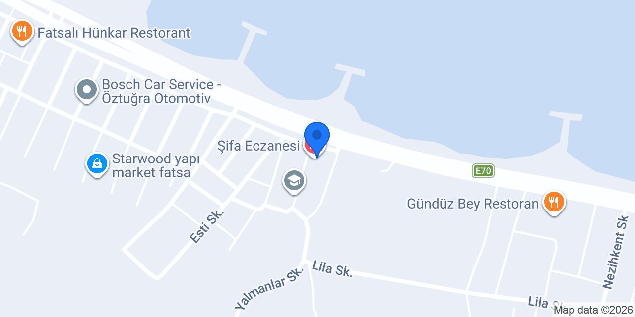 Şifa Eczanesi konumu