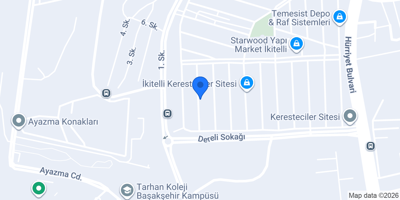 Dekonil Depo konumu