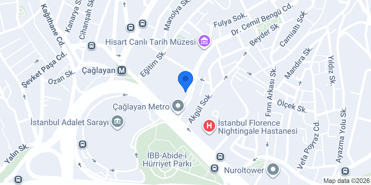 Çağlayan Avukatlık Bürosu konumu