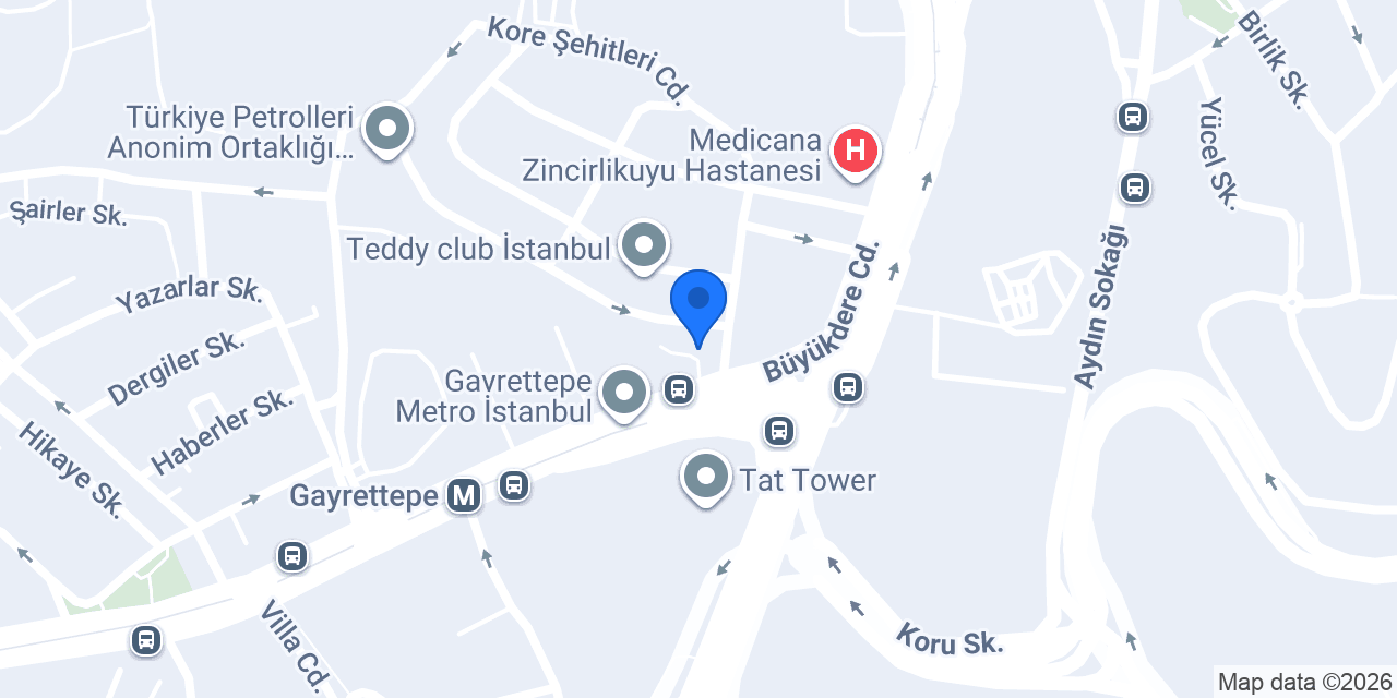 QNB Gayrettepe Şubesi konumu