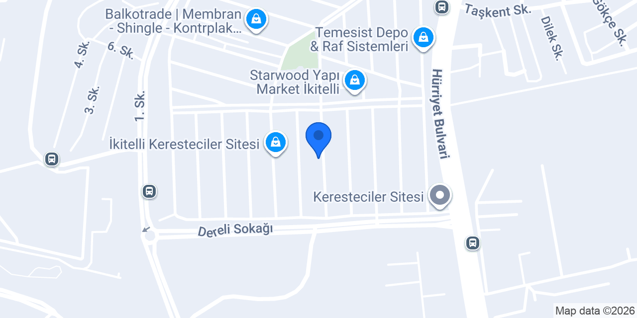 Salkım Orman Ürünleri İkitelli 2 konumu