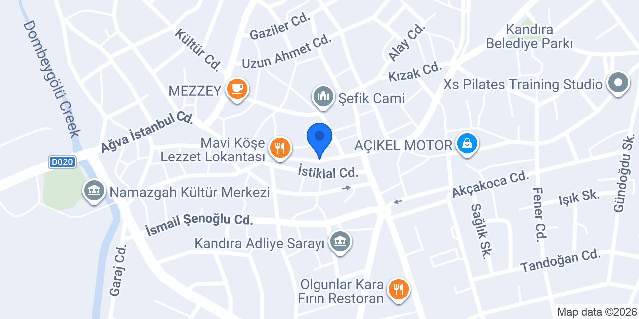 Kandıra Deva Veteriner Kliniği konumu