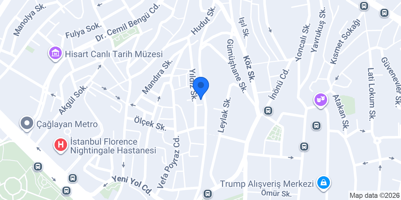 Ag Şişli Hotel konumu