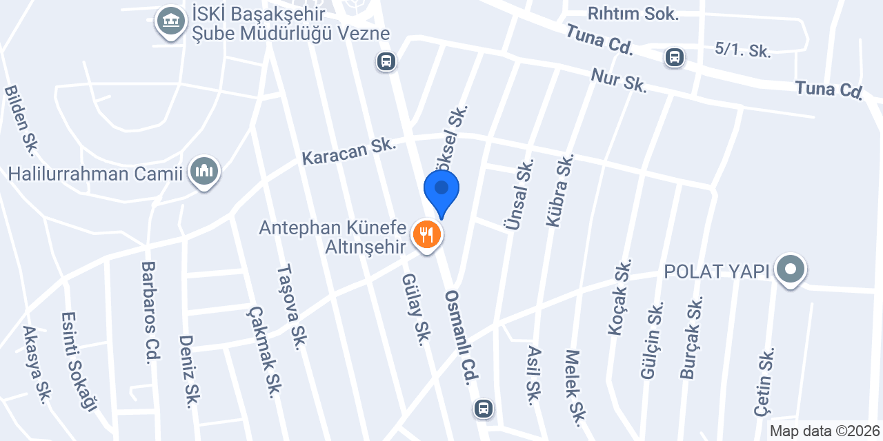 EKLERİSTAN BAYRAMTEPE konumu
