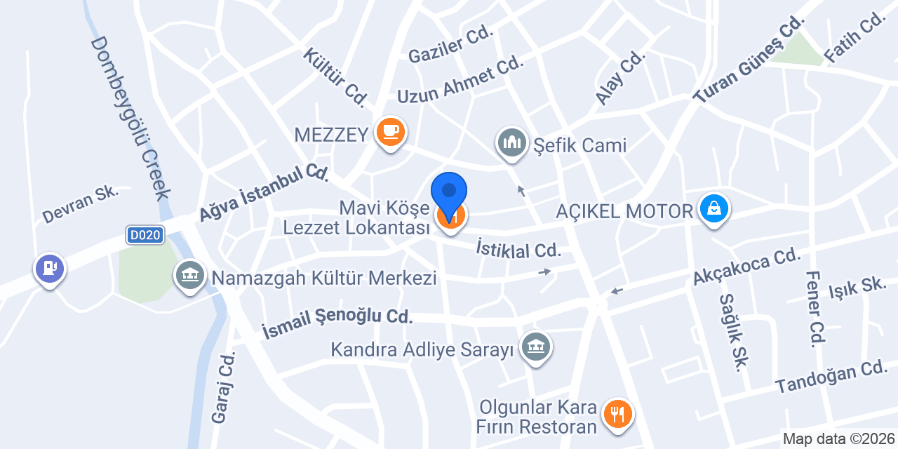 FARİKA PASTA CAFE konumu