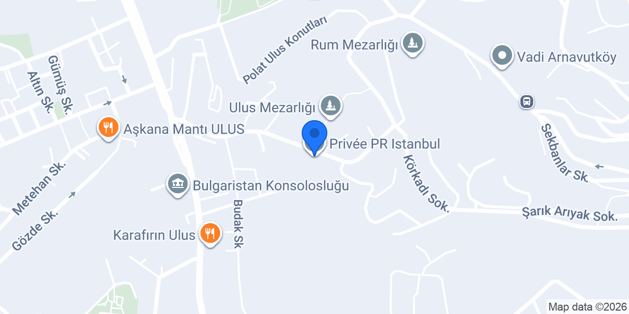 Privée PR Istanbul konumu