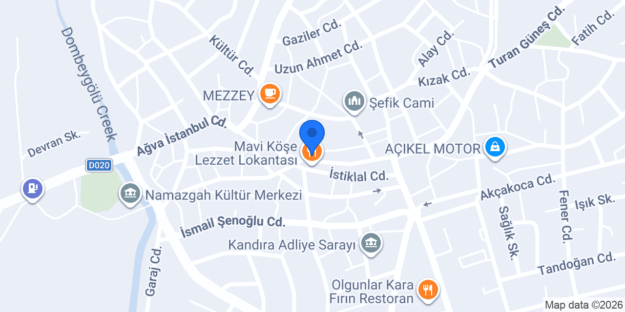 Damak Döner konumu