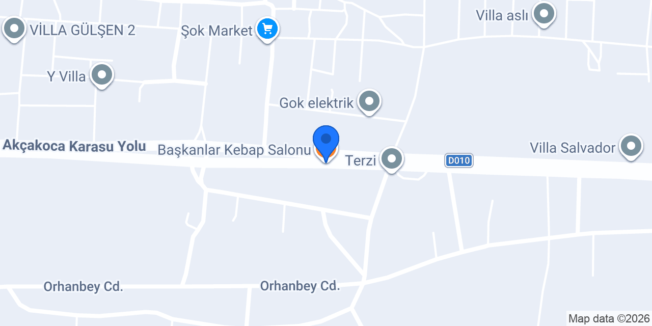 Başkanlar Kebap Salonu konumu