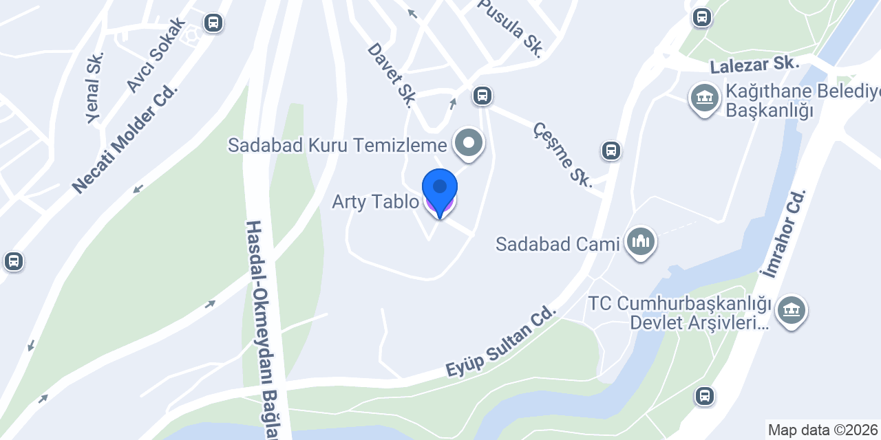 Arty Tablo konumu