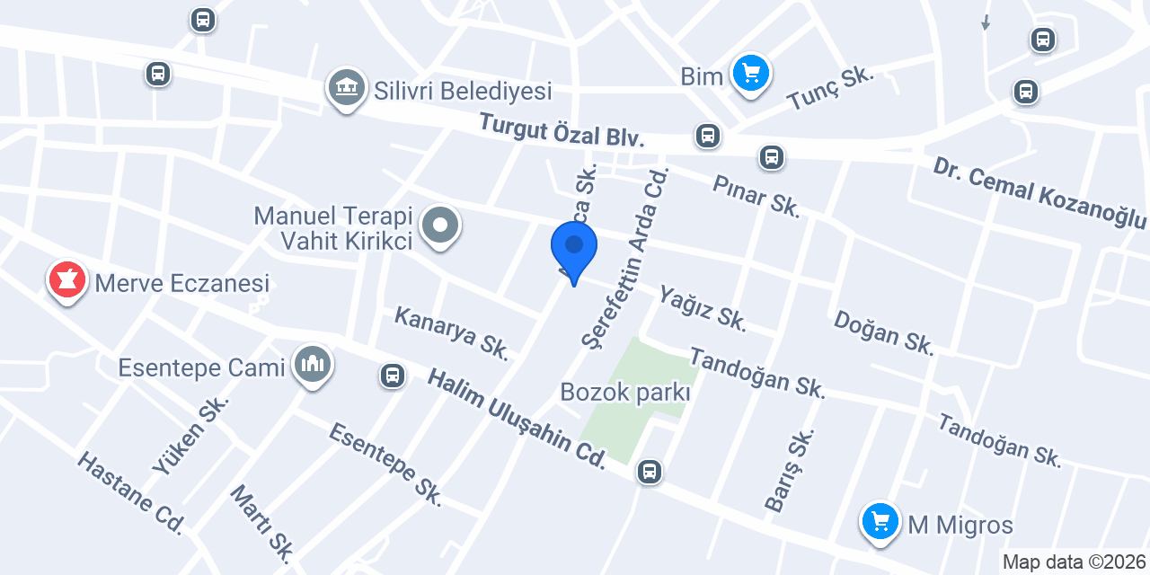 Delta Akademi Silivri konumu