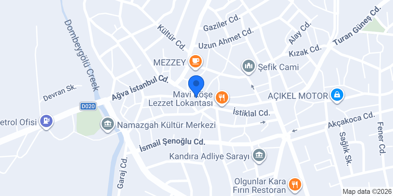 ERÇETİN İLETİŞİM konumu