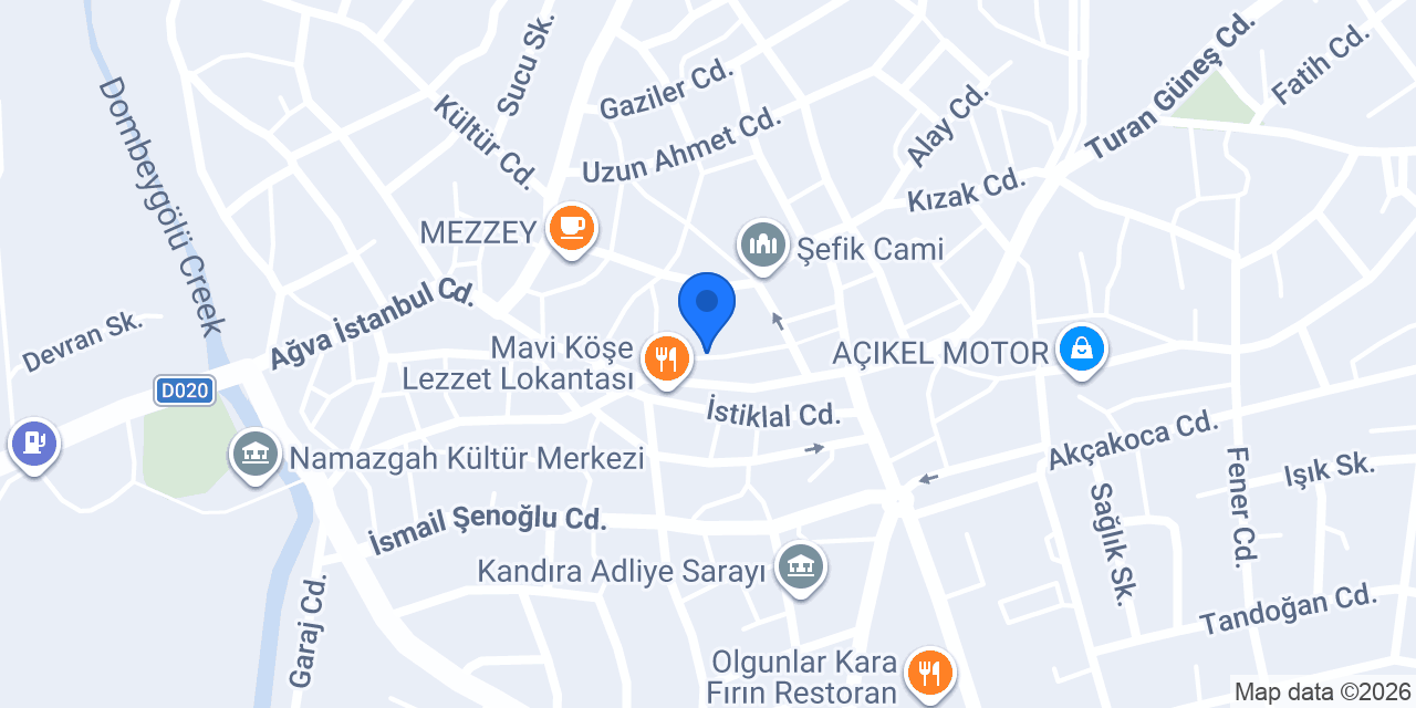 Kerem Erkek Kuaförü konumu
