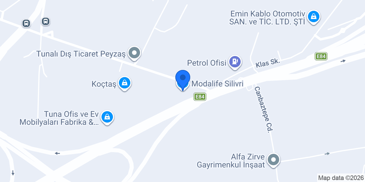Modalife Silivri konumu