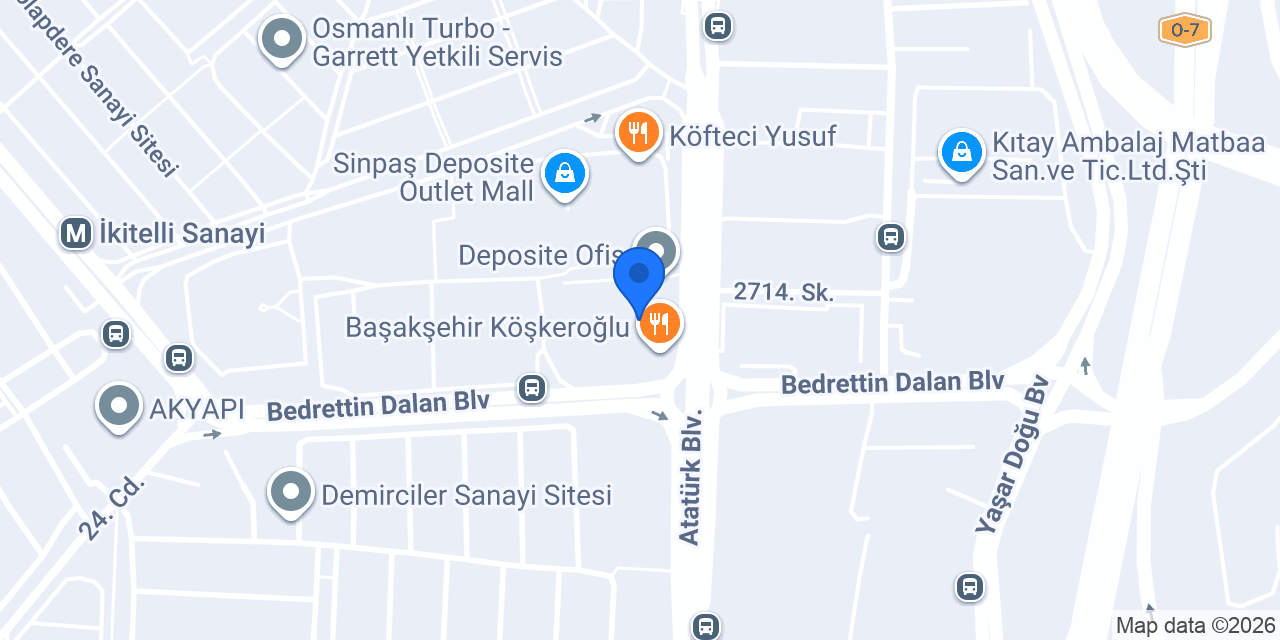 Sinpaş Yapı Tasarruf Sandığı İstanbul Deposite Şube konumu