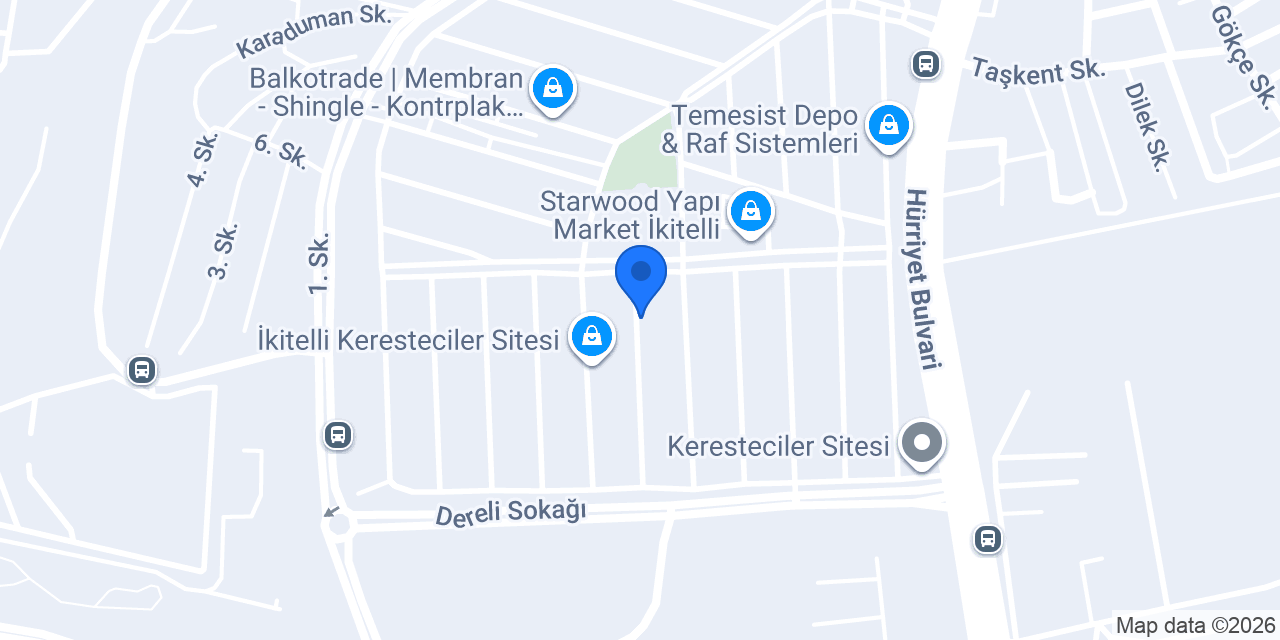 Bestart Ağaç Kaplama AŞ İkitelli Şubesi konumu
